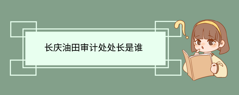 长庆油田审计处处长是谁